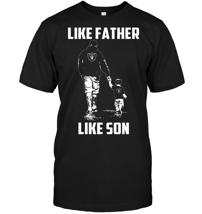 Oakland Raiders "like Father, Like Son" T-Shirt